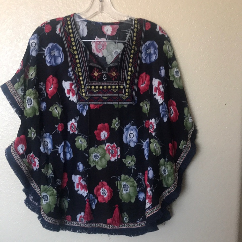 Colorful poncho